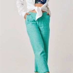 carve designs womens pants Green Sz#M Blake Pant Fern Brambay Crop New